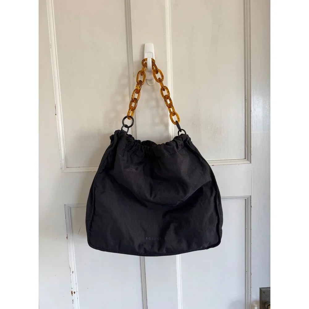 Rotunda black Sant hobo bag